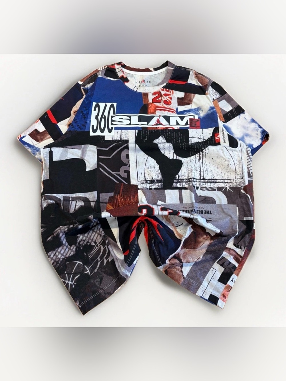 Air Jordan Retro T-Shirt Michael Jordan 360 Slam Nike AOP Size 2XL All Over